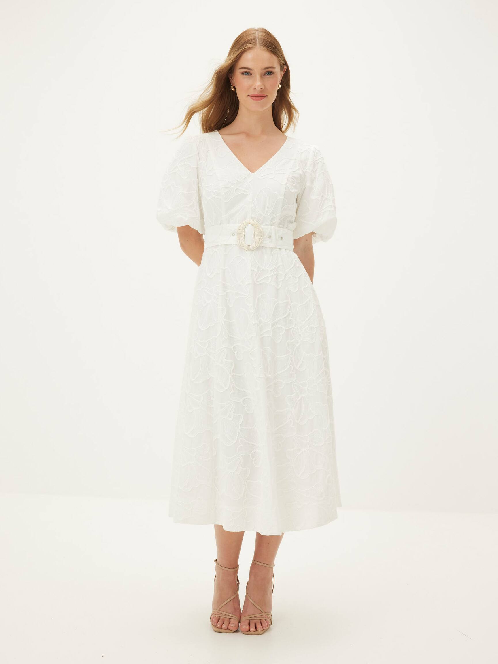 Kendall Embroidered Midi Dress