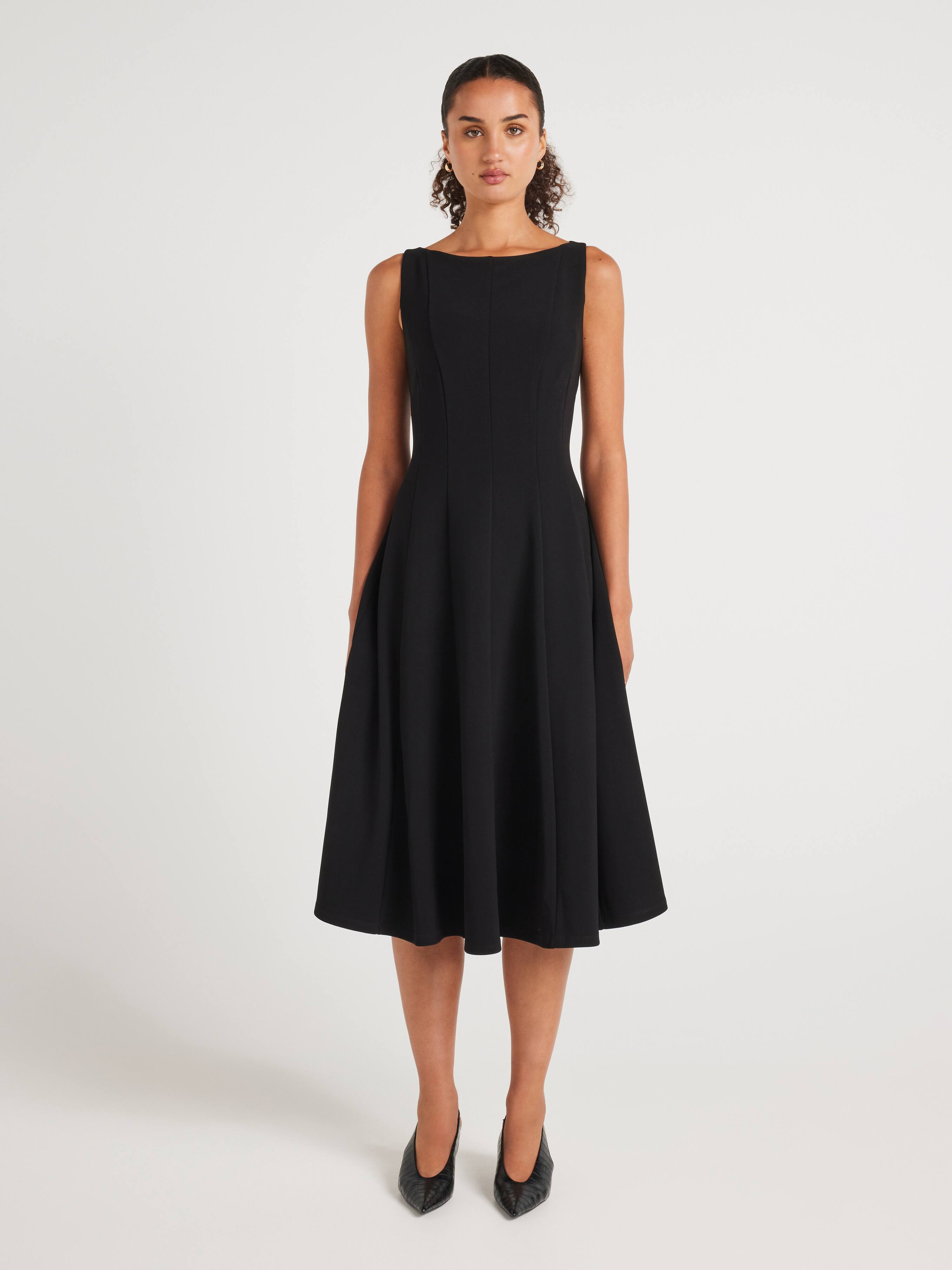 Rosie Boat Neck Fit & Flare Dress