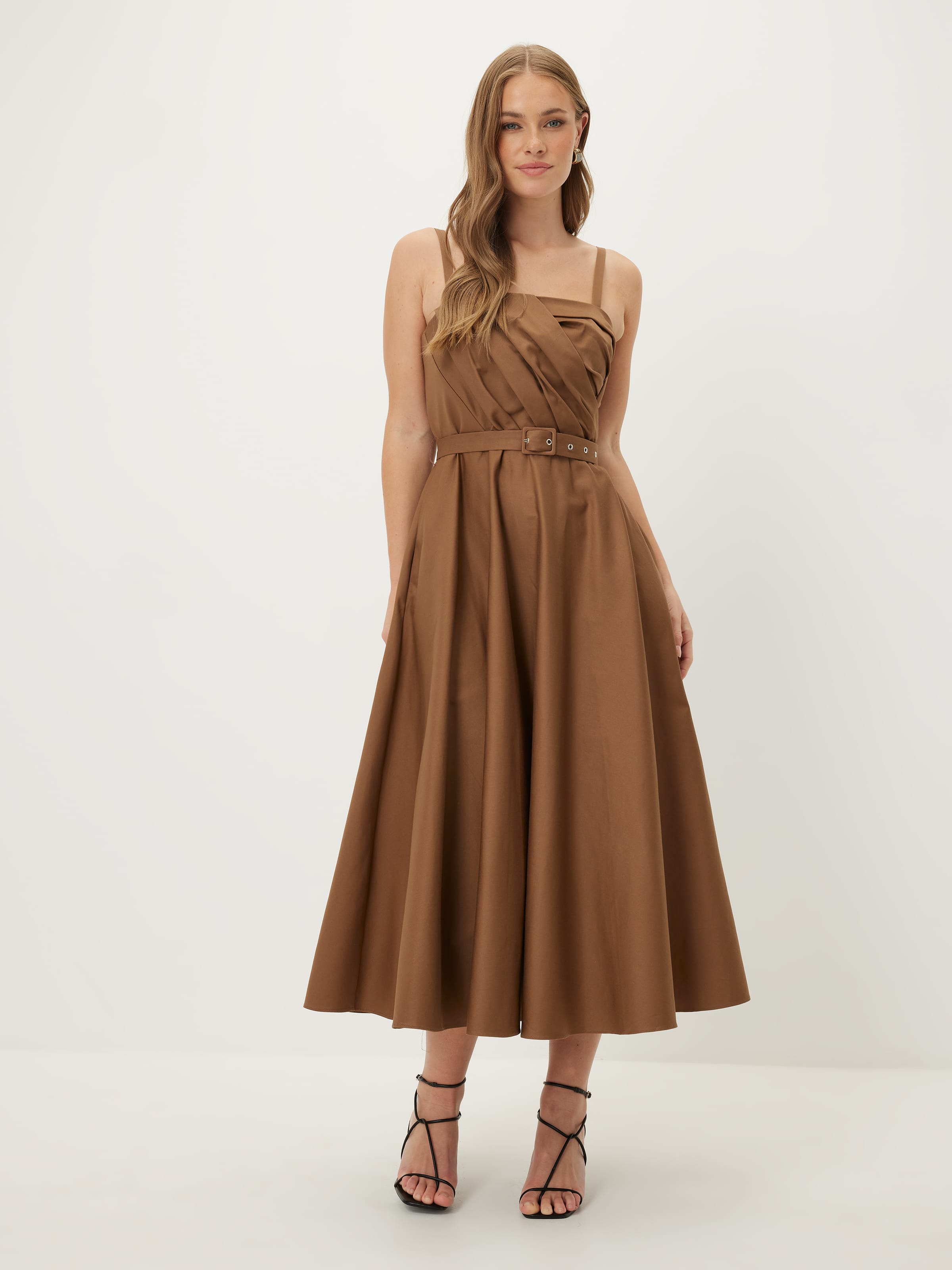 Fleur Fit & Flare Midi Dress