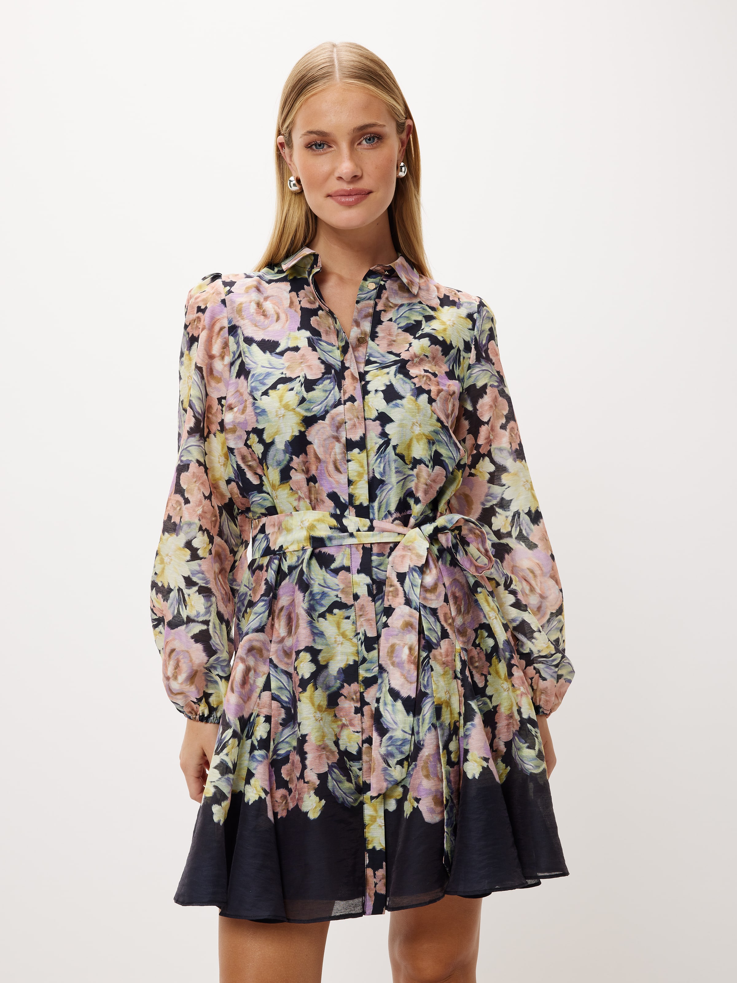 Plus Floral Print Belted Dress for Sale Australia, New Collection Online