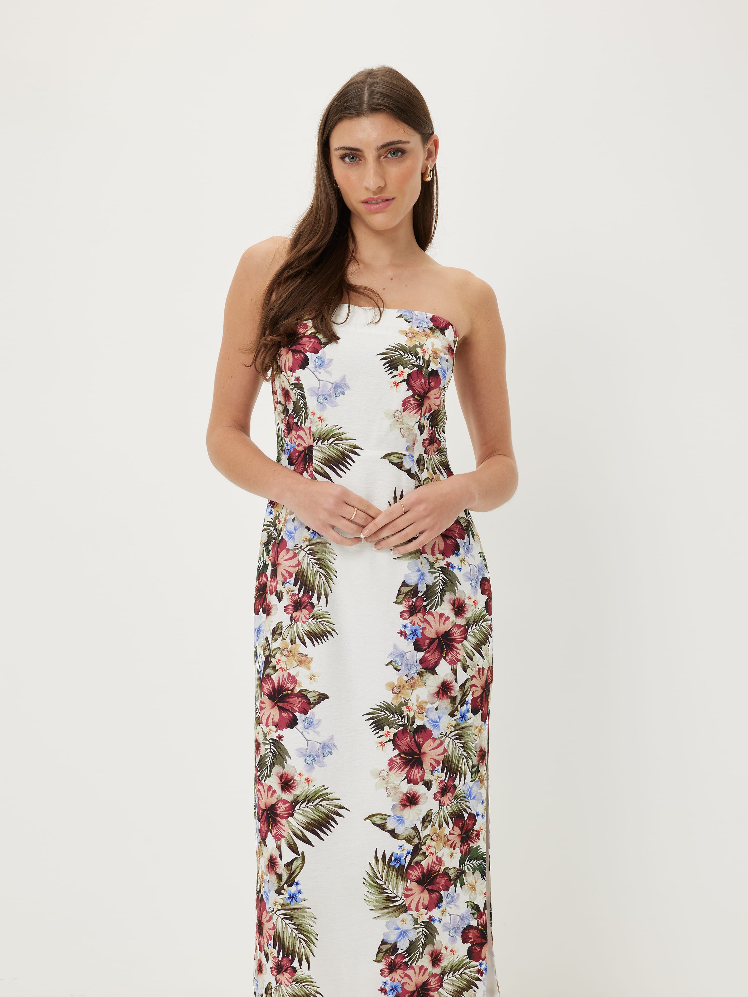 Gerri Strapless Midi Dress