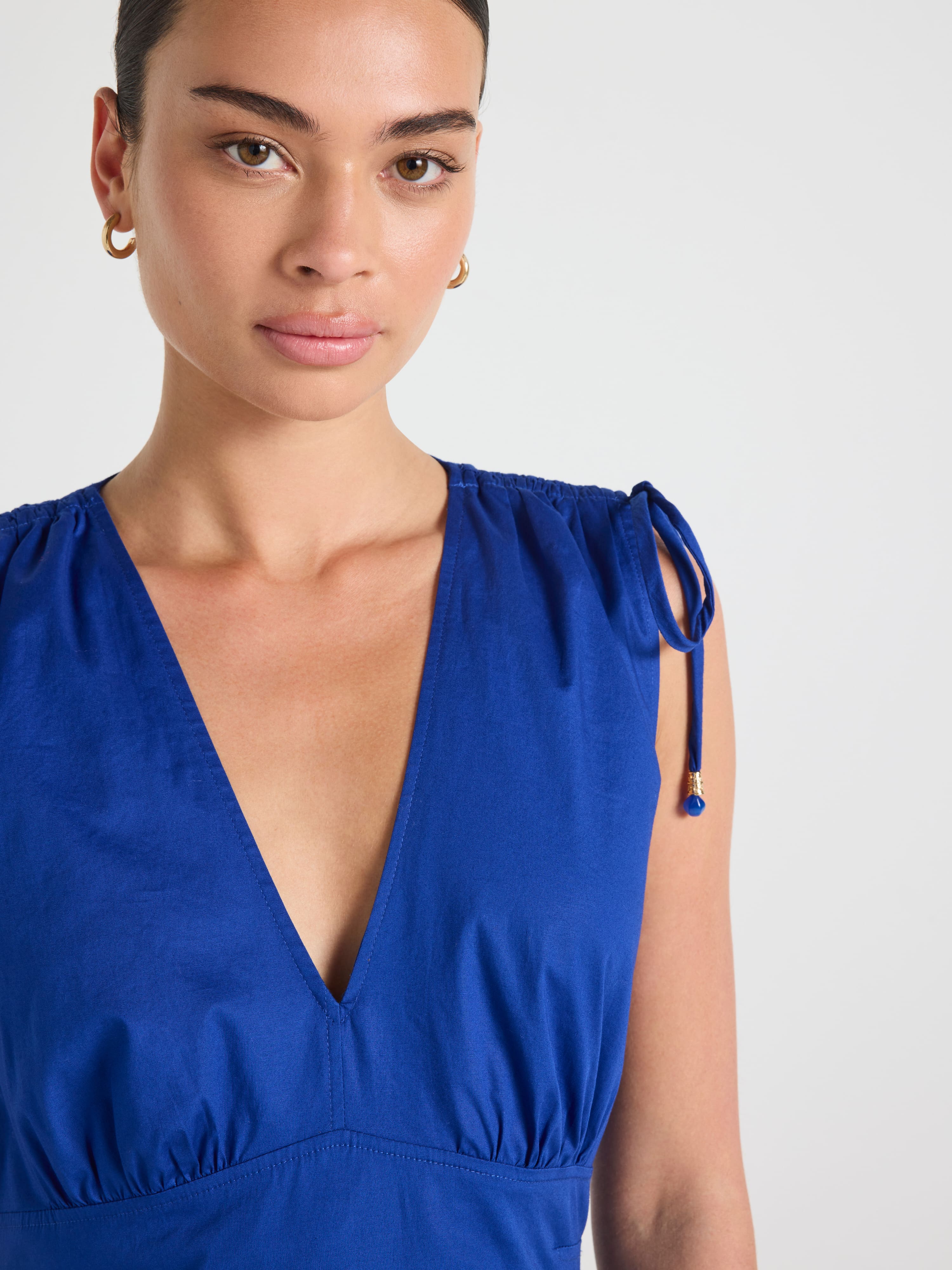 Lenny V Neck Midi Dress
