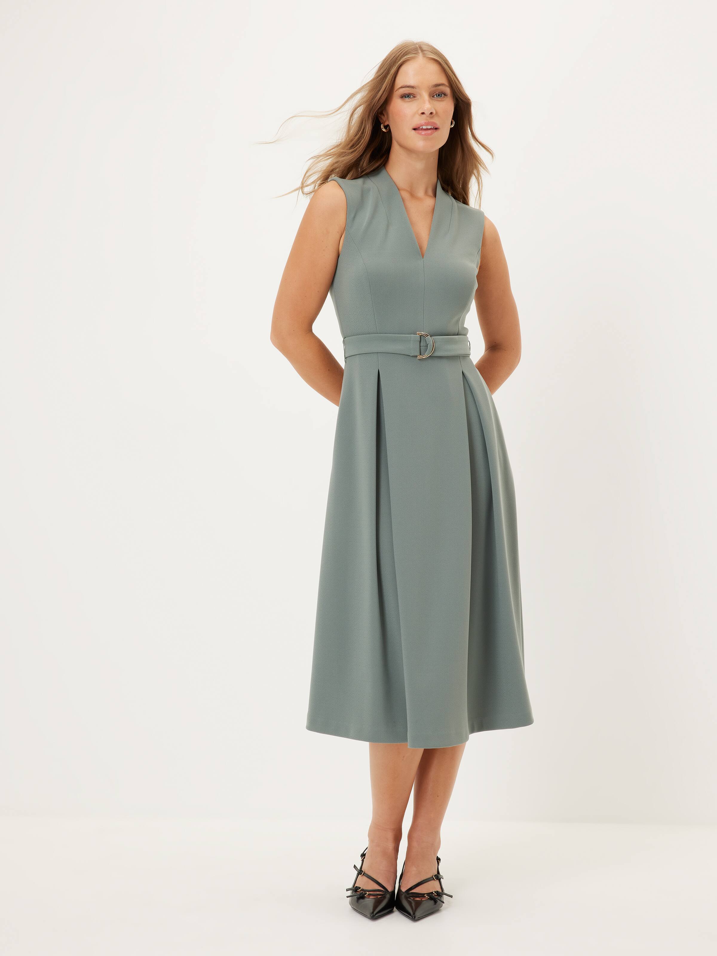 Rosie V-Neck Fit & Flare Dress
