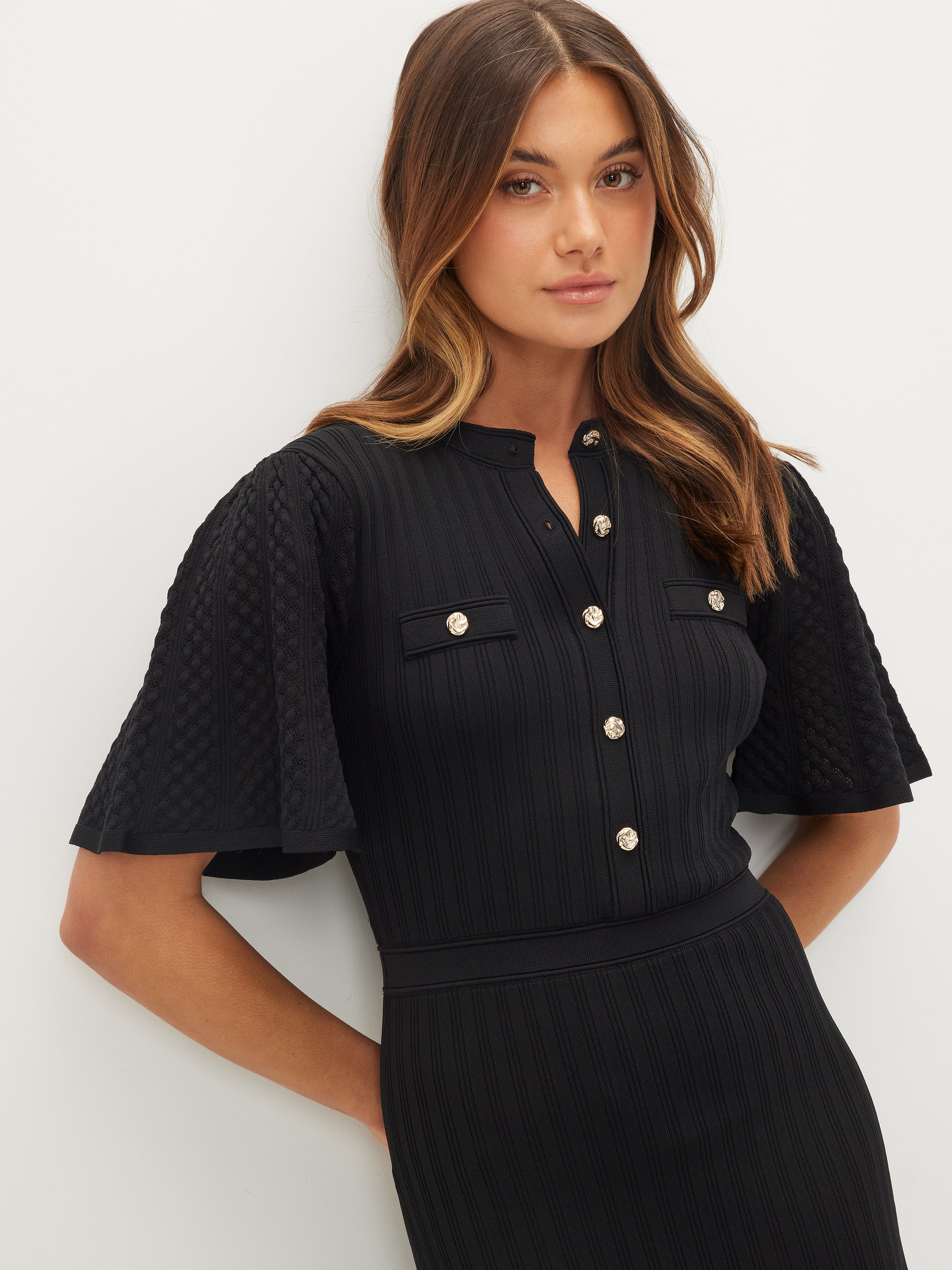 Bethany Ribbed Midi Dress