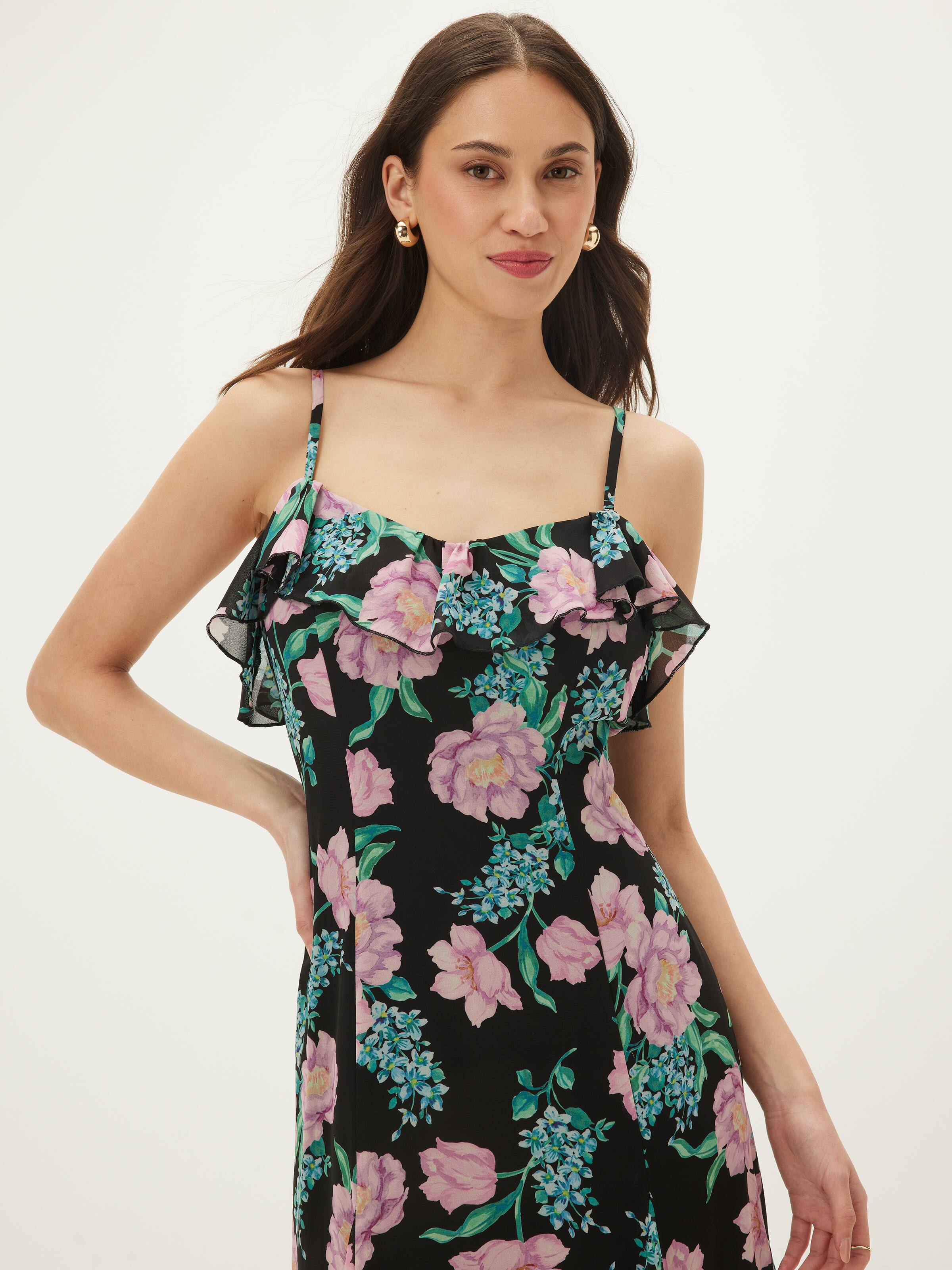 Rachael Ruffle Maxi Dress