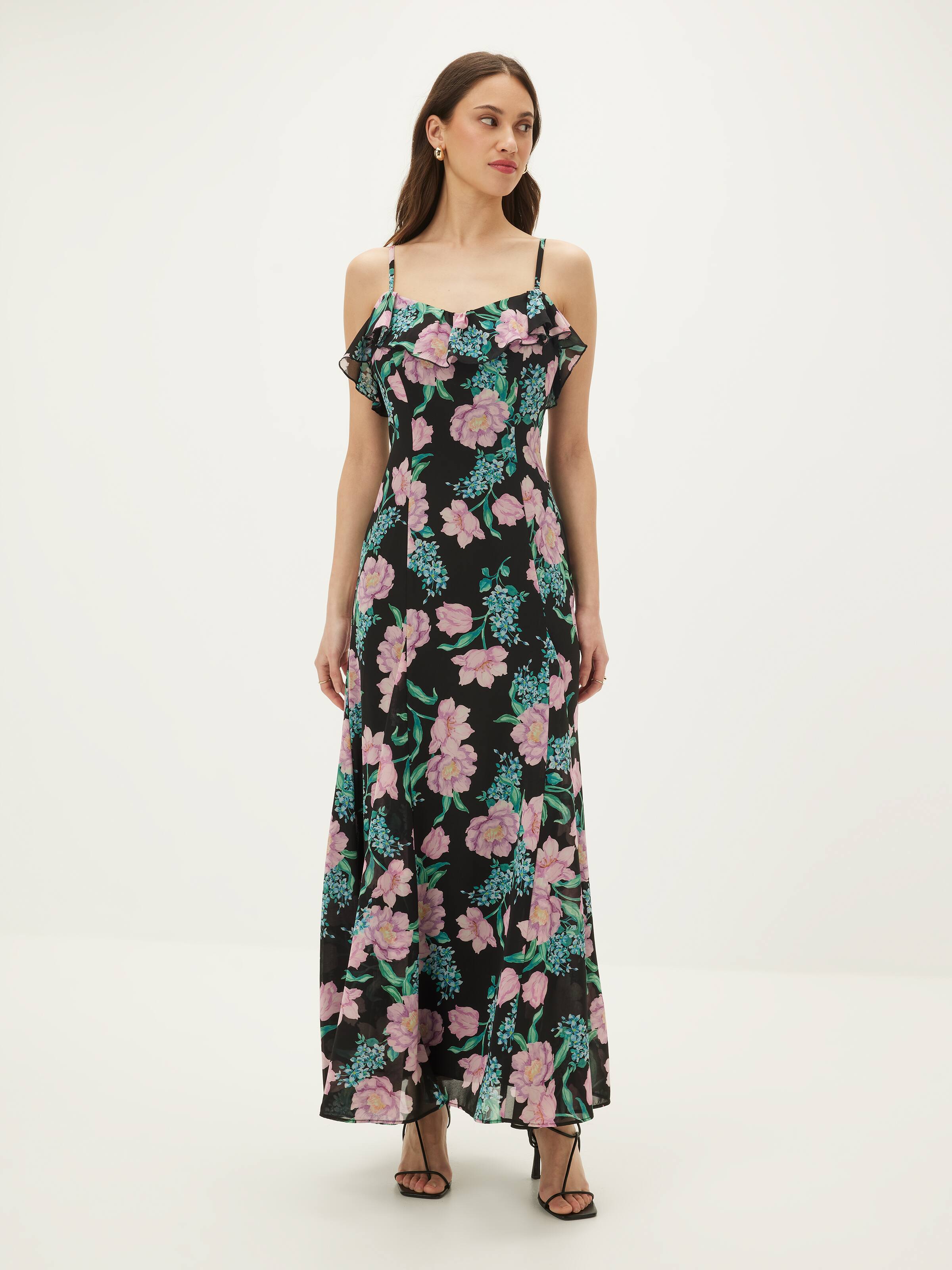 Rachael Ruffle Maxi Dress