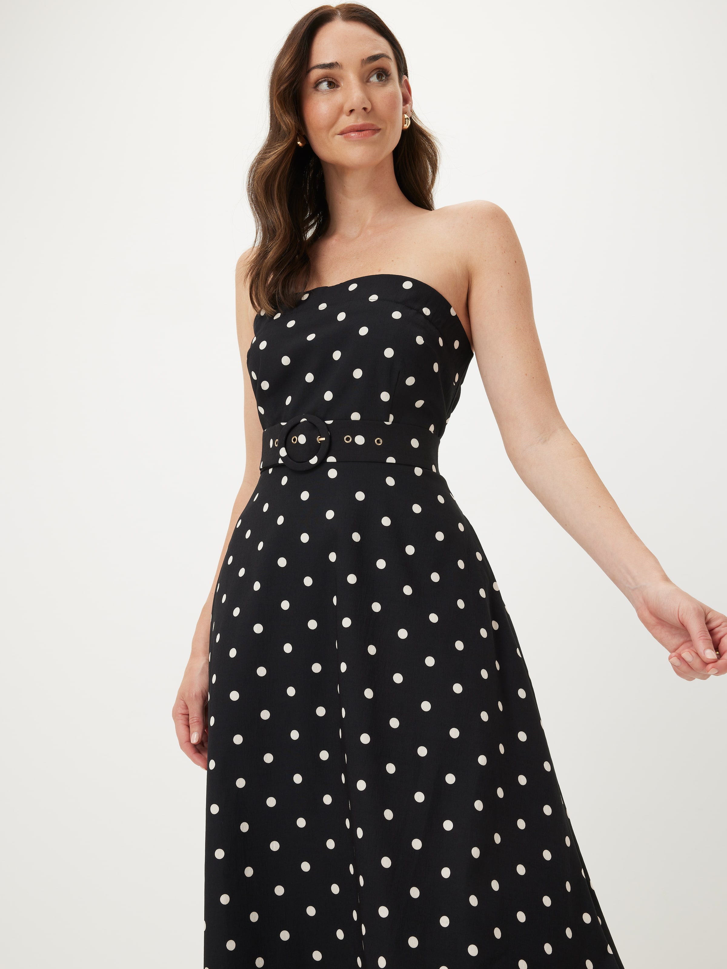 Gerri Fit & Flare Strapless Dress