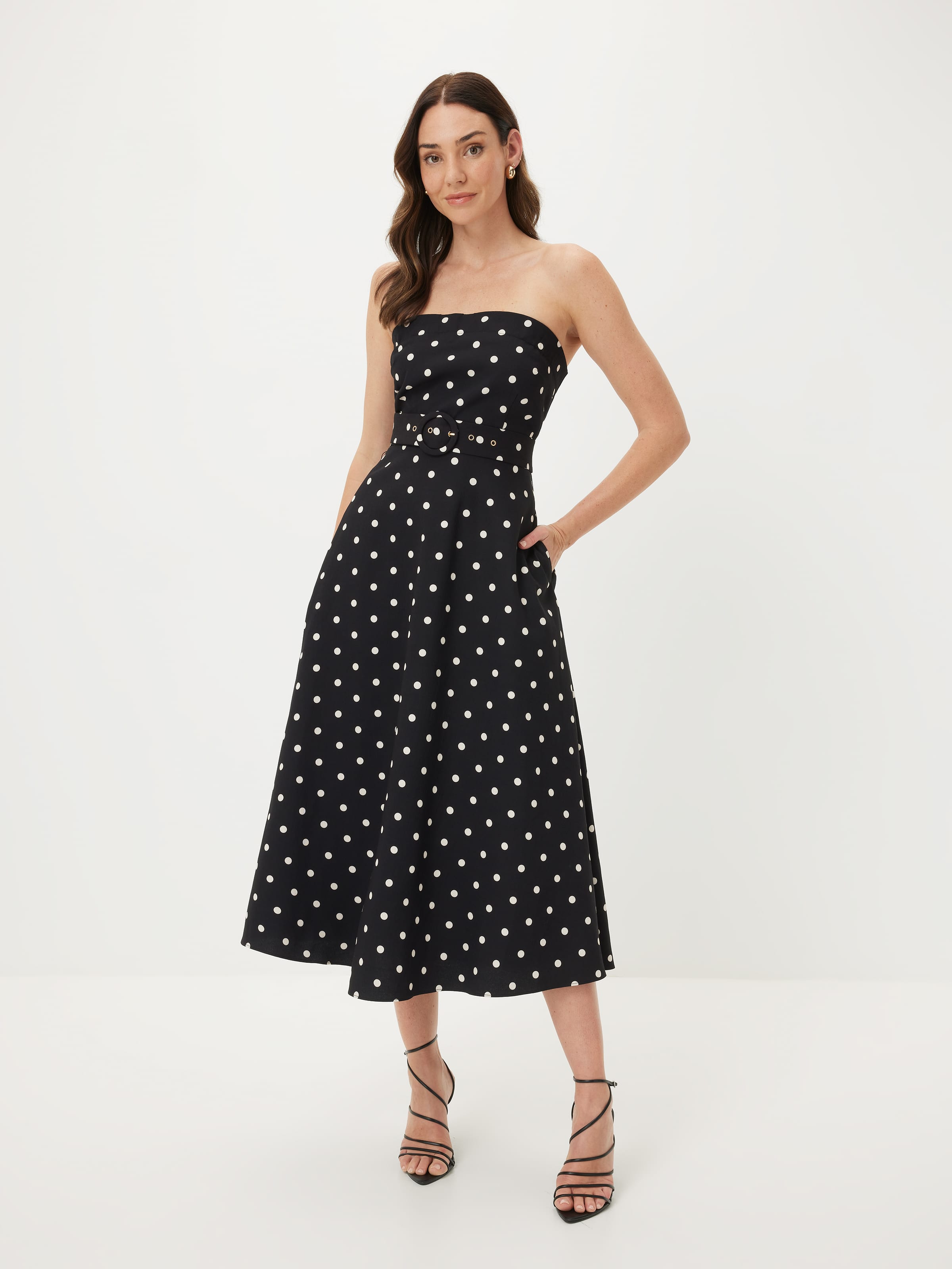 Gerri Fit & Flare Strapless Dress