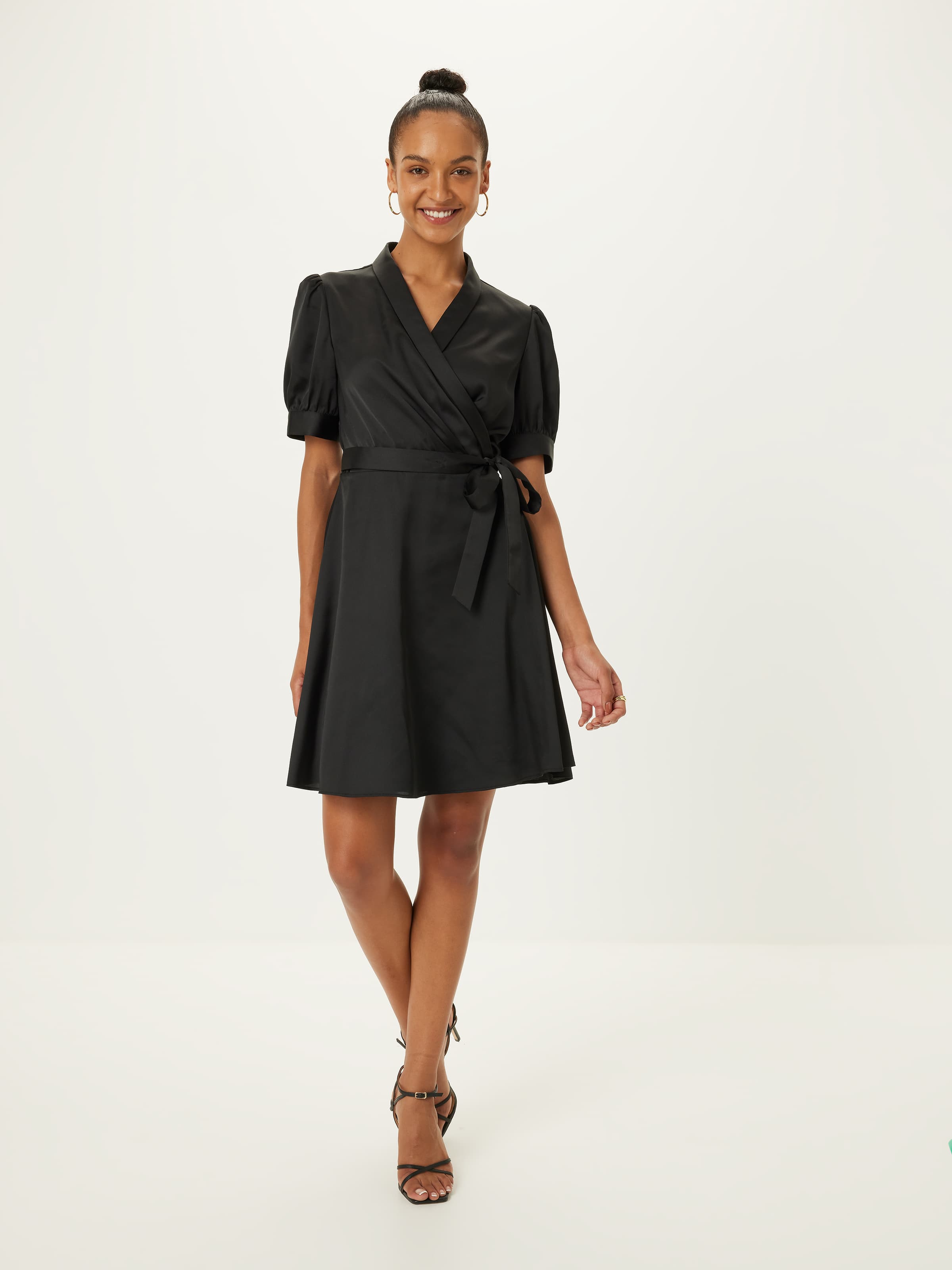 Chantelle Satin Wrap Dress