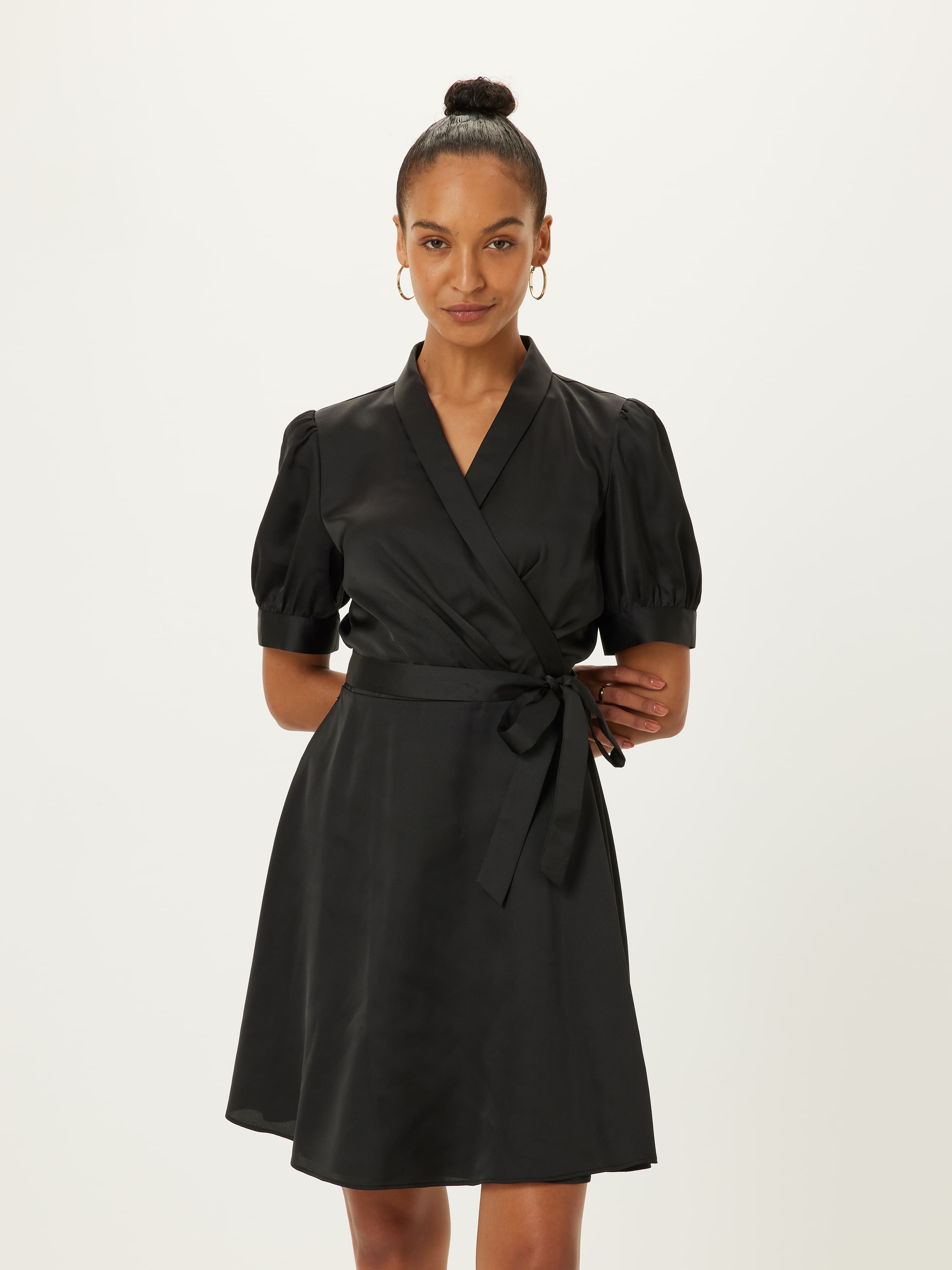 Chantelle Satin Wrap Dress