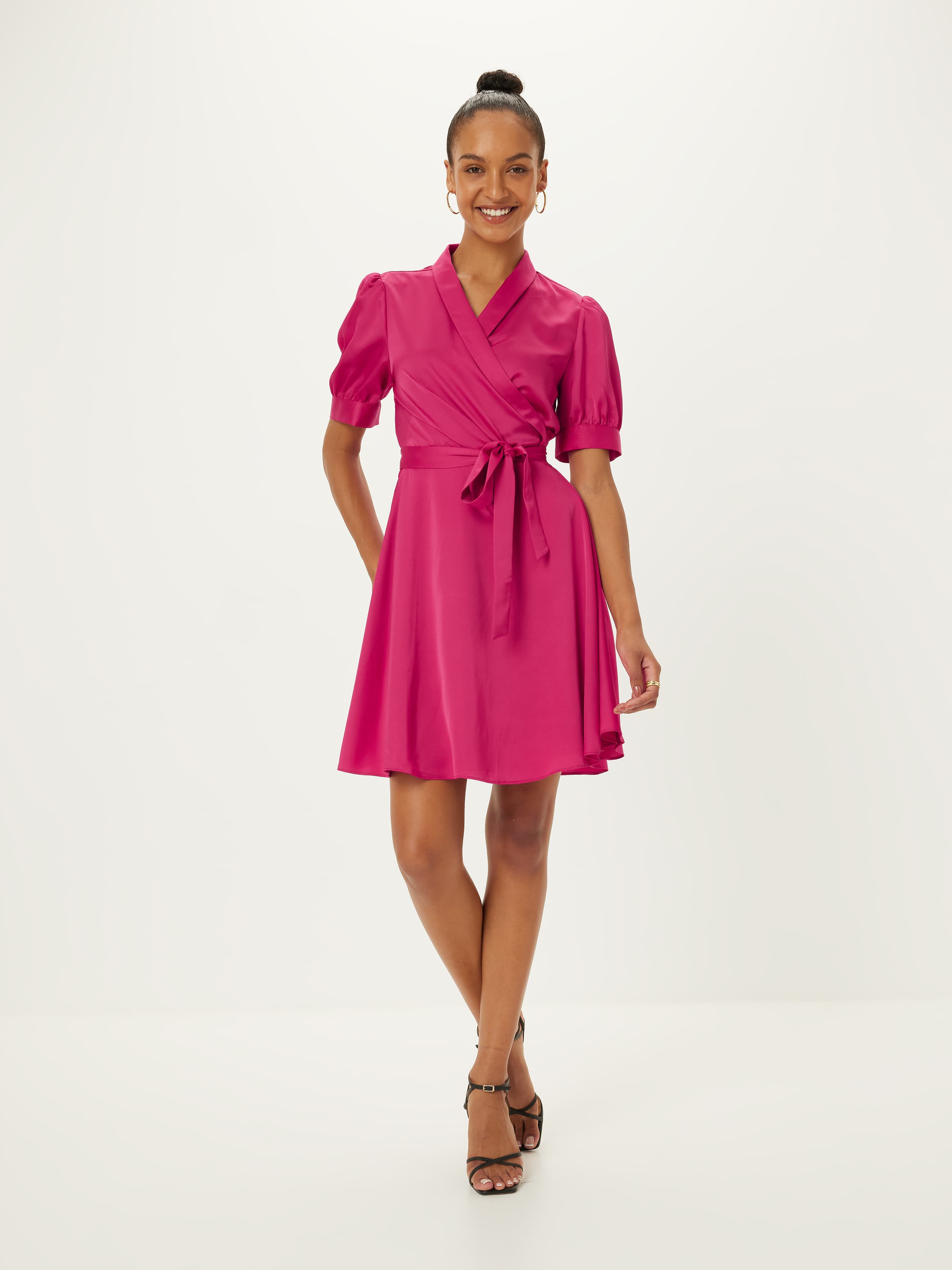 Chantelle Satin Wrap Dress