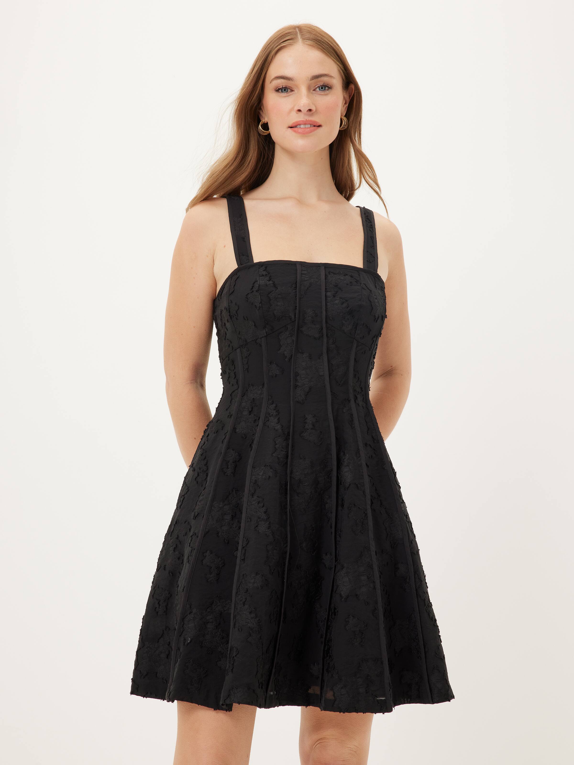 Adrianna Jacquard Short Dress