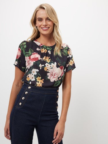 Holly Button Shoulder Top