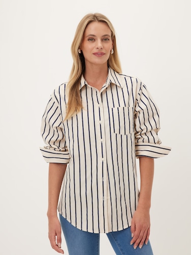 Wanda Stripe Poplin Shirt                                                                                                       