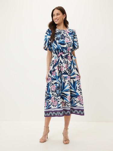 Kimmy Belted Midi Dress                                                                                                         