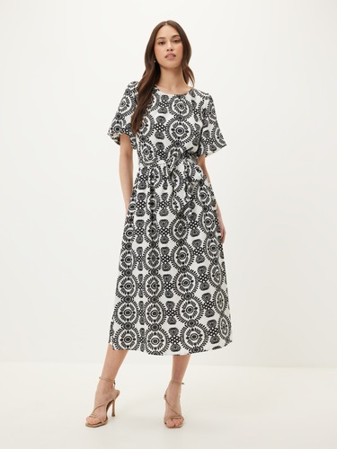 Kimmy Belted Midi Dress                                                                                                         