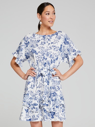 Pia Poplin Midi Dress                                                                                                           