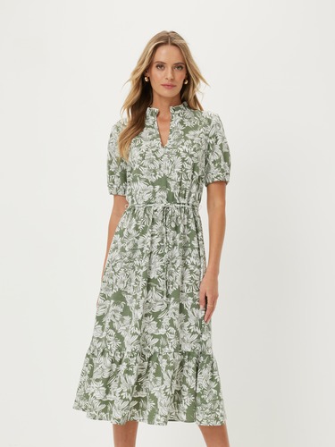 Eline Vintage Long Sleeve Dress For Women With Ruffles main image 0