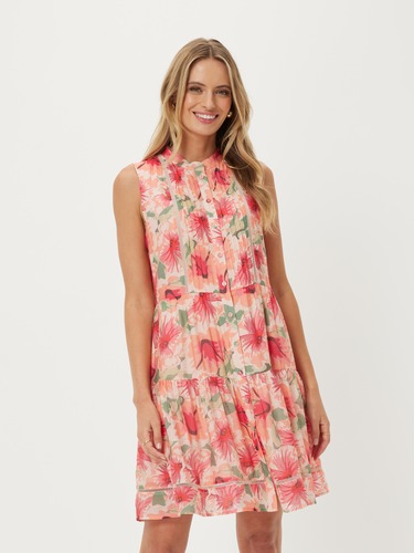 Huntlee Pintuck Detail Maxi Dress