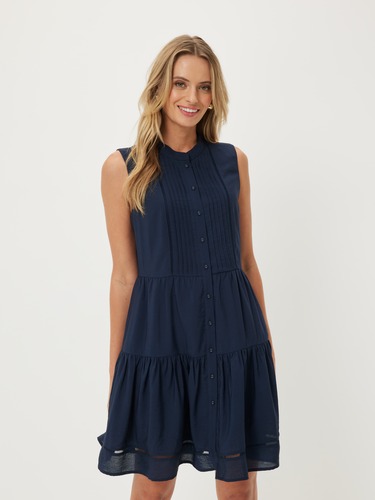 Millie Pintuck Dress                                                                                                            