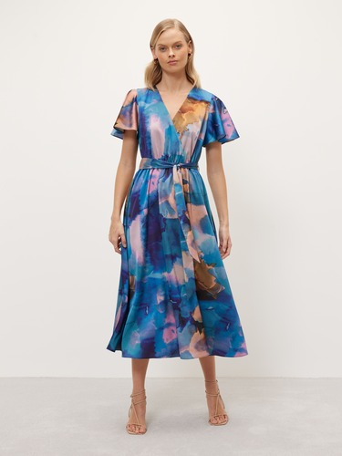 ANYA DRAPED TASSEL DRESS