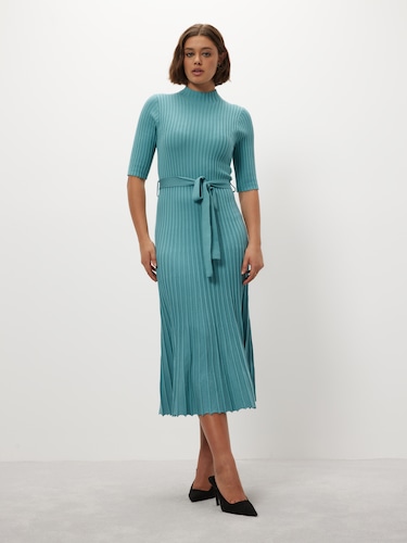 Dawn Pleat Knit Dress                                                                                                           