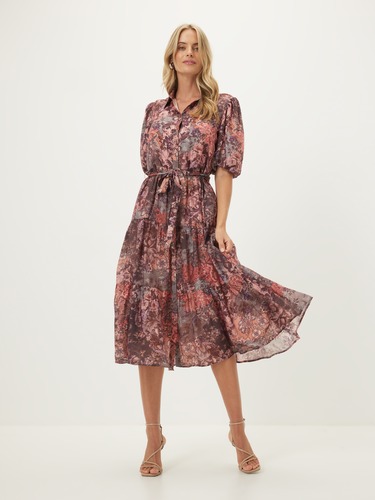 Andy Tiered Midi Dress                                                                                                          