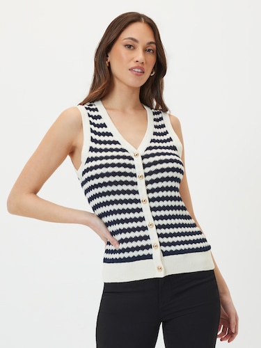 Crochet Knit Vest                                                                                                               