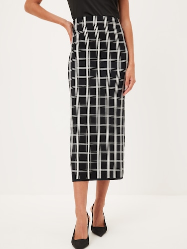 Cara Knit Pencil Skirt                                                                                                          