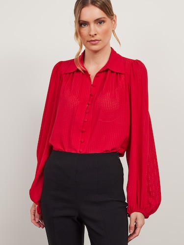 Mira Long Sleeve Texture Shirt                                                                                                  