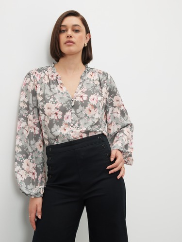 Tara Long Sleeve Shell Top                                                                                                      