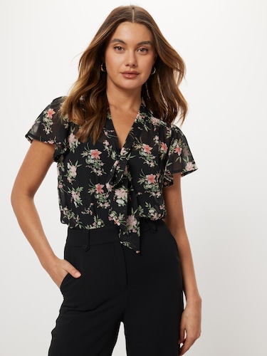 Paige Tie Front Shirt                                                                                                           