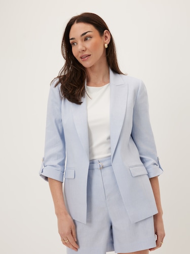 Love Is Blind Linen Blazer                                                                                                      