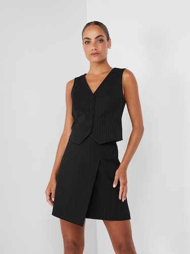 Work It Pinstripe Suit Skirt                                                                                                    