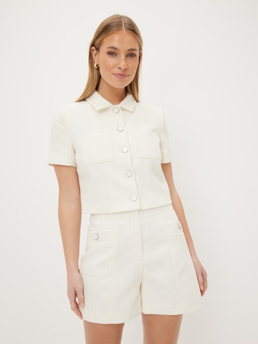 Stolen Hearts Short Sleeve Blazer                                                                                               