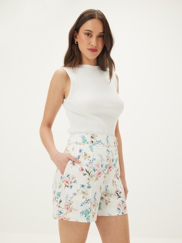 Hand On Heart Printed Short                                                                                                     