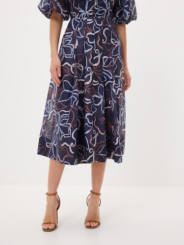 Darwin Outline Midi Skirt                                                                                                       