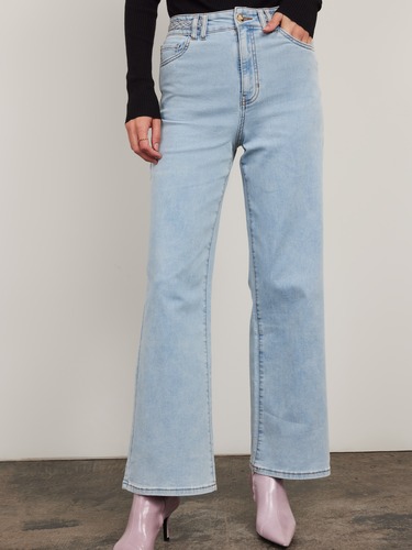 Georgia Braided Straight Leg Jean                                                                                               