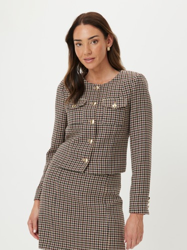 Small Talk Houndstooth Blazer                                                                                                   