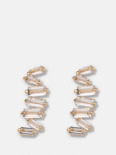Roxy Baguette Crystal Stud Earrings