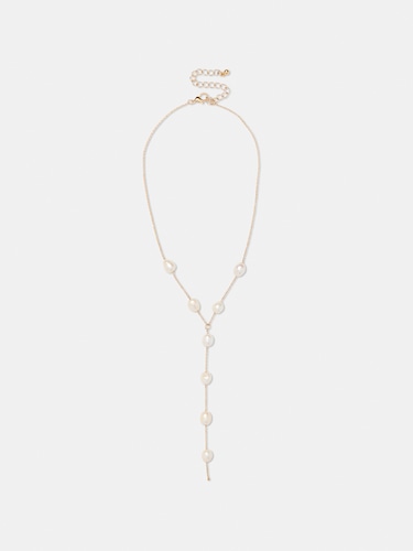 Buy joules by radhika Sky Pearl Lariat Necklace Online | Aza Fashions