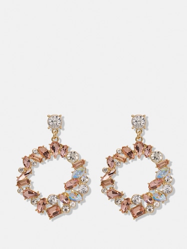 Theodora Statement Jewelled Earrings                                                                                            
