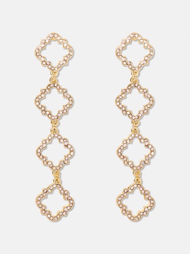 Steevie Crystal Drop Earrings                                                                                                   