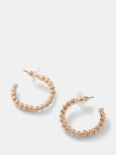 Danny Crystal Hoops                                                                                                             
