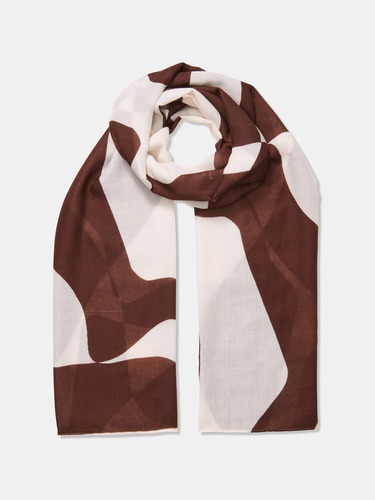 Honeycomb Geo Printed Lightweight Scarf                                                                                         