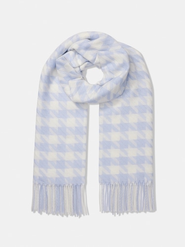Thea Large Houndstooth Scarf                                                                                                    