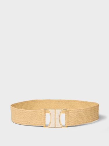 Penelope Resin Buckle Stretch Weave Belt