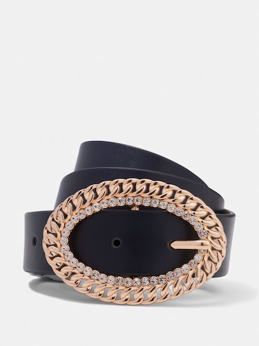 Embellished Buckle Waist Belt                                                                                                   