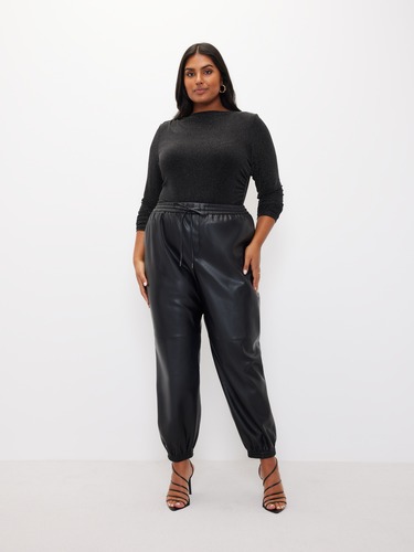Curve Piper Faux Leather Jogger                                                                                                 