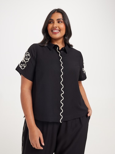 Curve Eddie Embroidered Shirt                                                                                                   